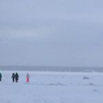 merejääl tõukekelkudega